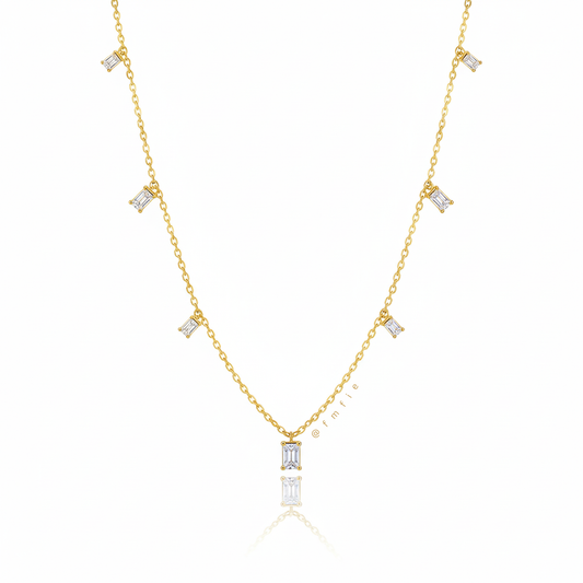 Den - Stoned Geometric Necklace