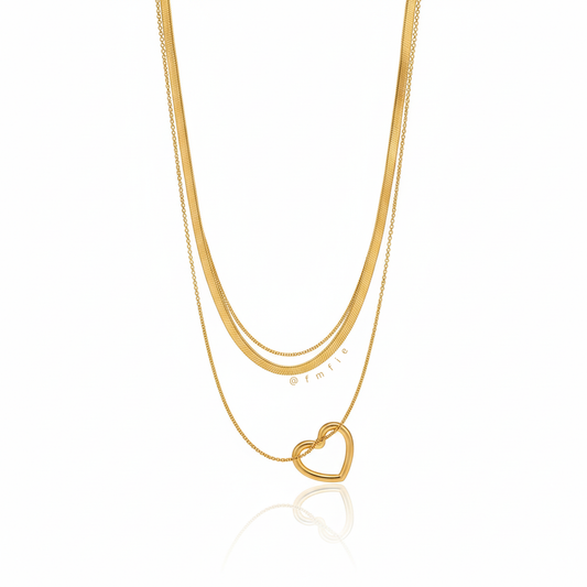 Rue - Heart Layered Necklace