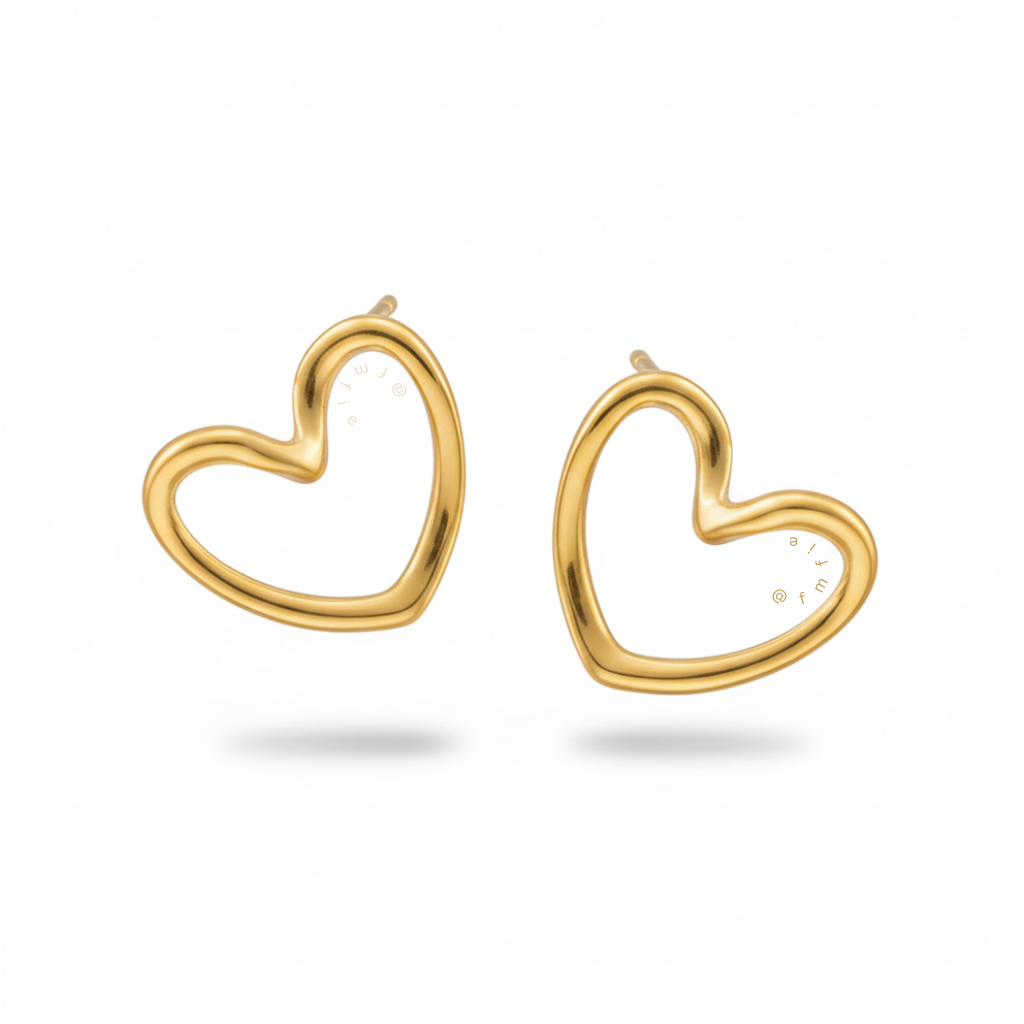 Clementine - Heart Stud Earrings