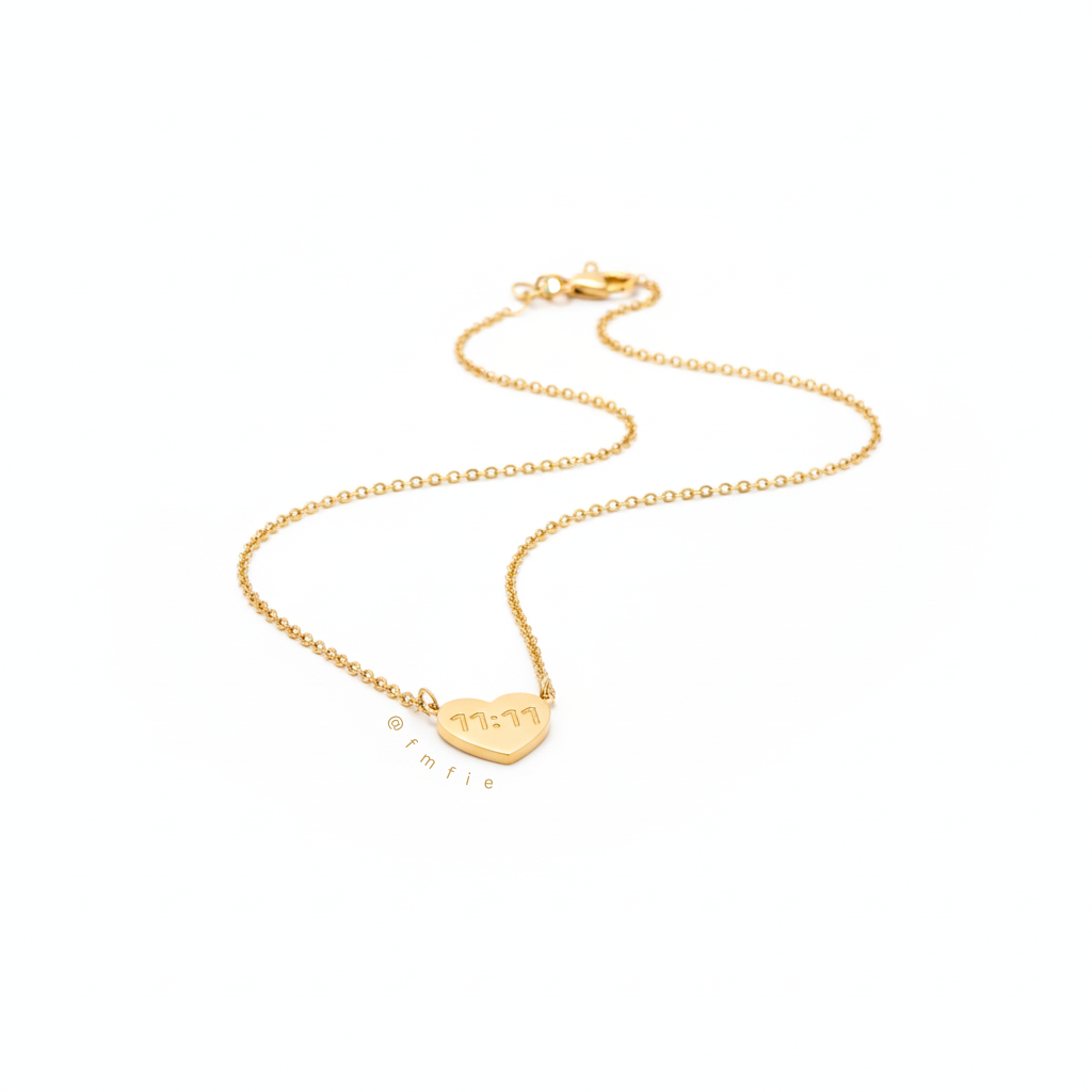 Hallie - 11:11 Heart Angel Make a Wish Pendant