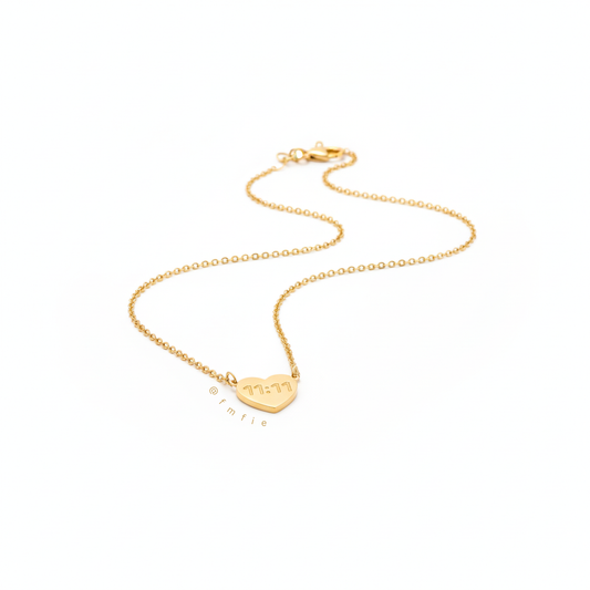 Hallie - 11:11 Heart Angel Make a Wish Pendant