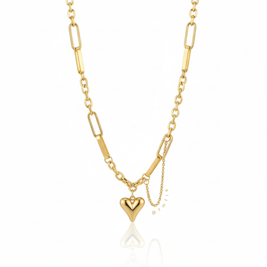 Willow - Heart Rope Chain Necklace