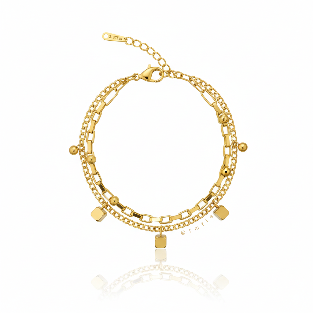 Zephyrine - Cube Wraparound Bracelet