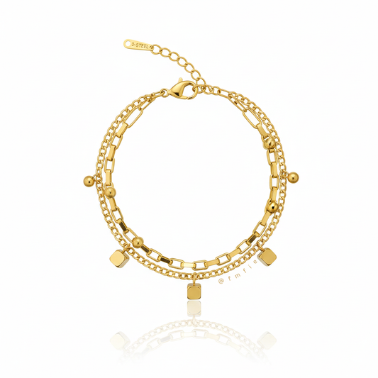 Zephyrine - Cube Wraparound Bracelet