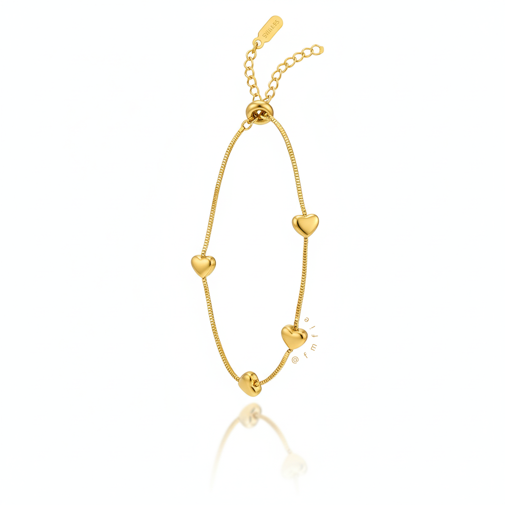 Loulia - Heart Wraparound Bracelet