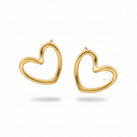 Clementine - Heart Stud Earrings